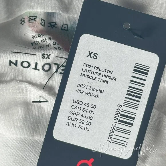 NWT Peloton Lead With Love Latitude Muscle Tank Top Unisex - Picture 5 of 10